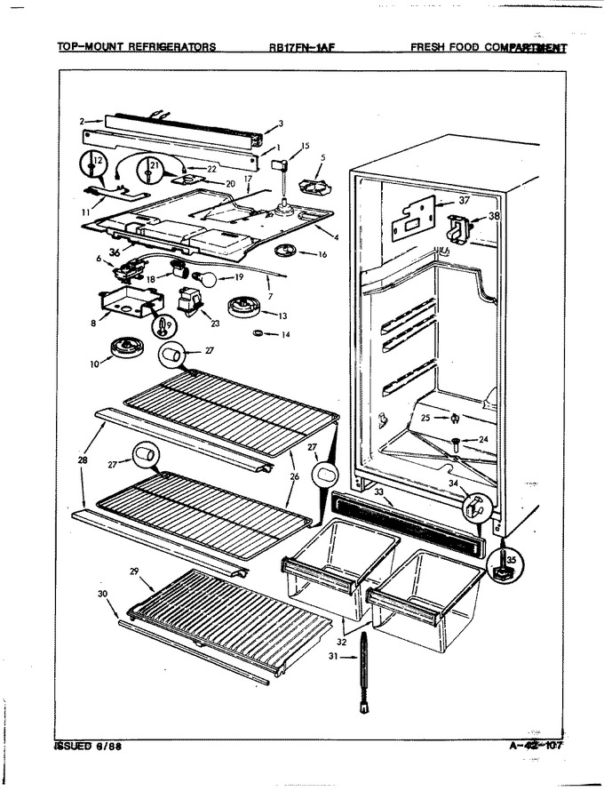 Diagram for RB17FA1AF (BOM: 7D66A)