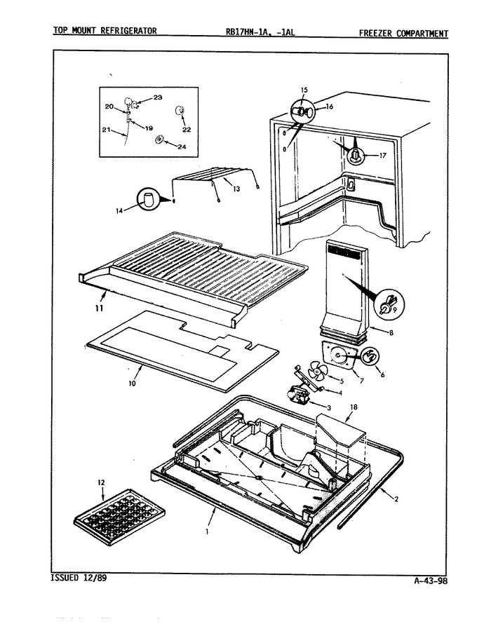 Diagram for RB17HA-1A (BOM: 9B46A)