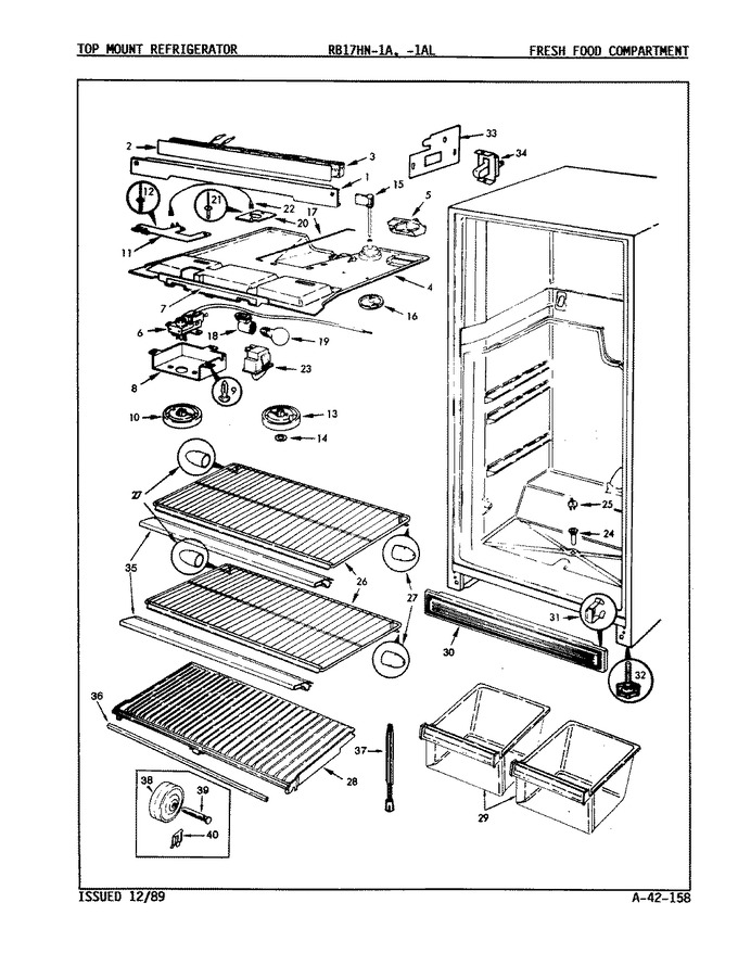Diagram for RB17HA-1A (BOM: 9B46A)