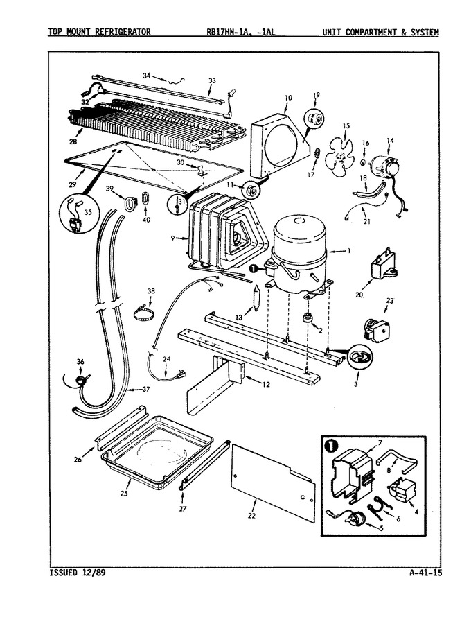 Diagram for RB17HA-1A (BOM: 9B46A)