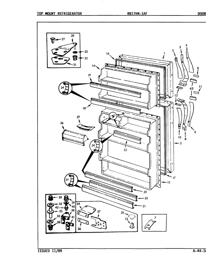 Diagram for RB17HA1AF (BOM: 9B51A)