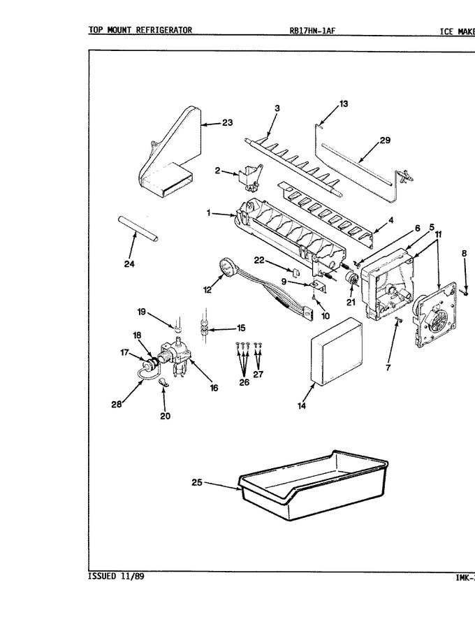 Diagram for RB17HN1AF (BOM: 9B51A)