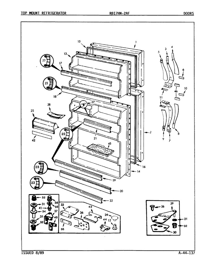 Diagram for RB17HA2AF (BOM: 8C63A)