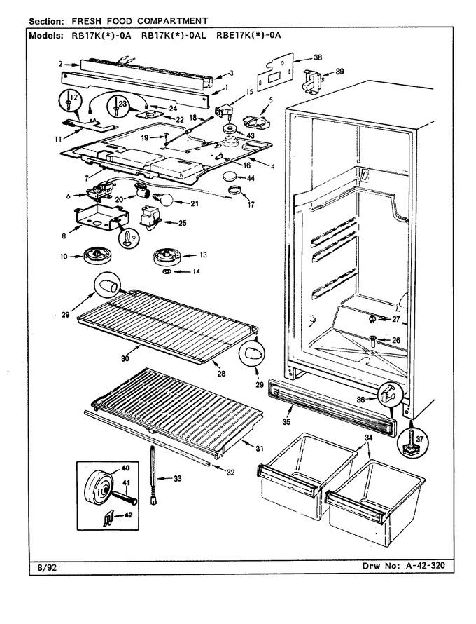 Diagram for RB17KA-0A (BOM: BG25C)