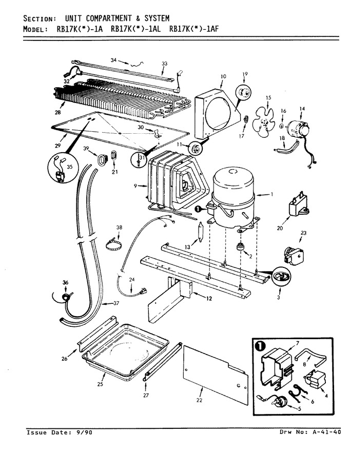 Diagram for RB17KA1AF (BOM: AG23B)