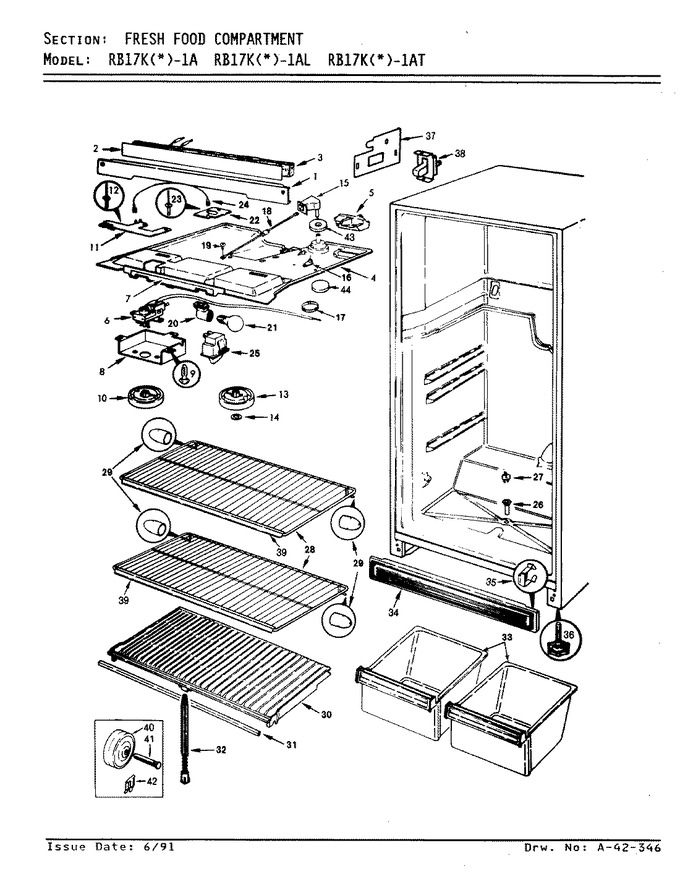 Diagram for RB17KA-1A (BOM: AG21B)