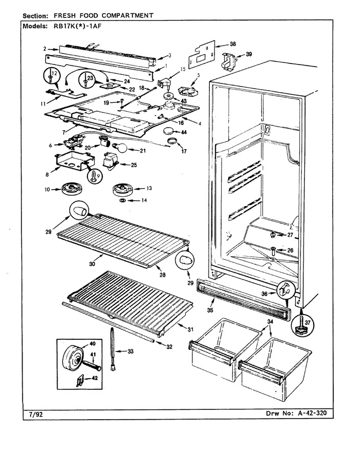 Diagram for RB17KA1AF (BOM: BG26C)