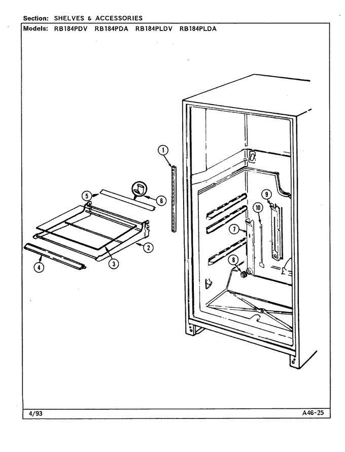 Diagram for RB184PLDA (BOM: DG45A)