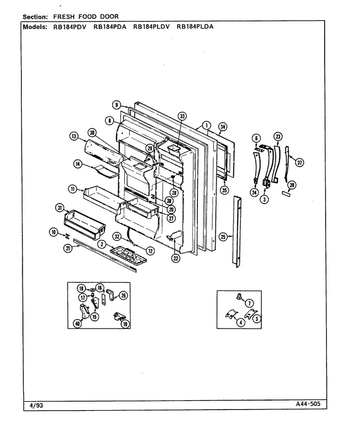 Diagram for RB184PLDA (BOM: DG45A)