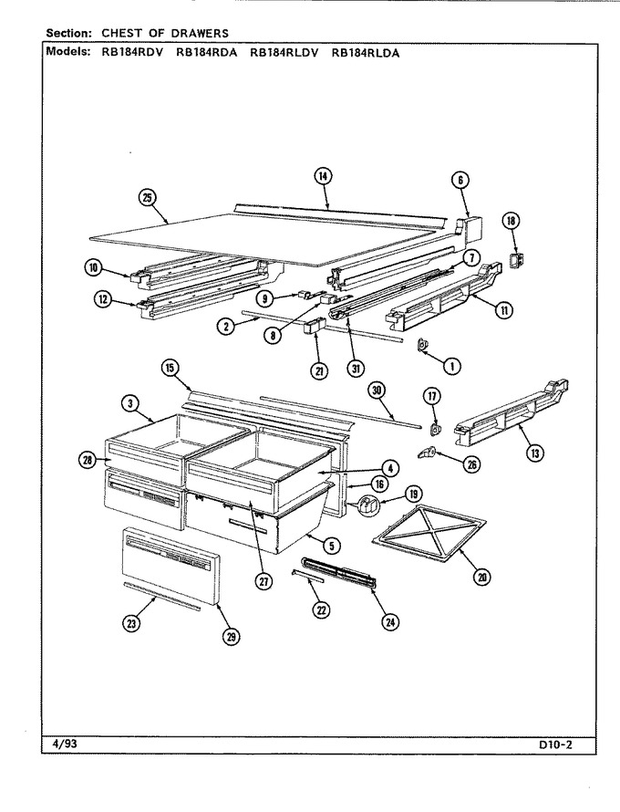 Diagram for RB184RLDA (BOM: DG49A)