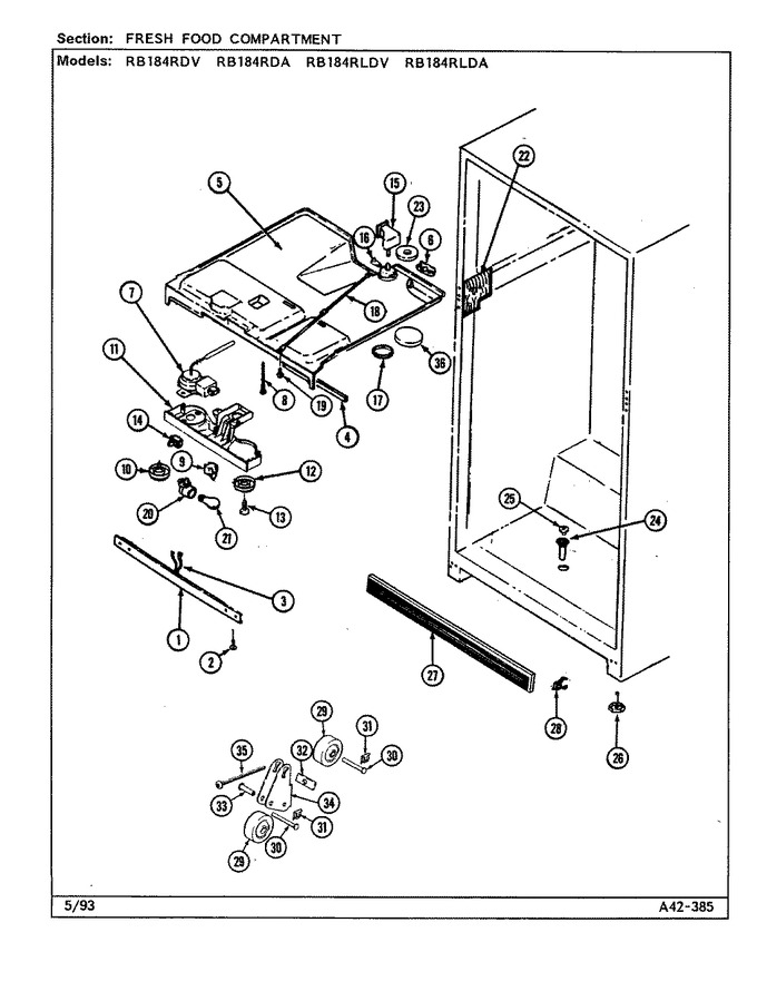 Diagram for RB184RLDV (BOM: DG48A)