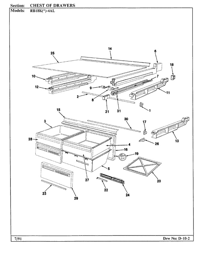 Diagram for RB18KA-4AL (BOM: AG44C)