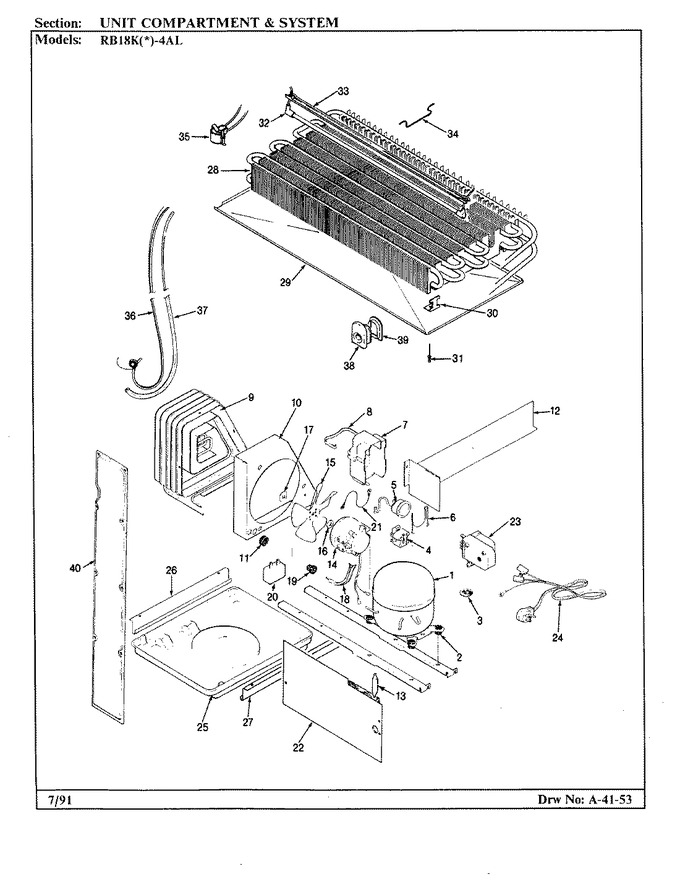 Diagram for RB18KN-4AL (BOM: BG44A)