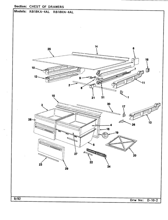 Diagram for RB18KN-4AL (BOM: BG44C)