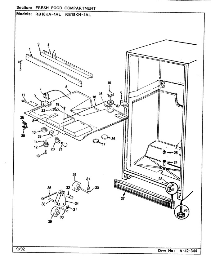 Diagram for RB18KA-4AL (BOM: BG45C)