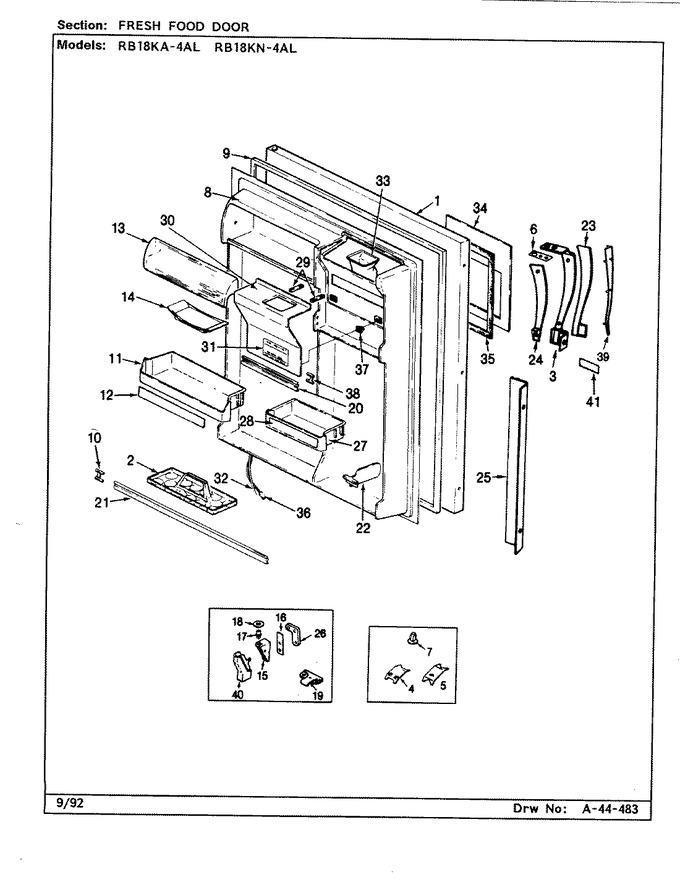 Diagram for RB18KN-4AL (BOM: BG44C)