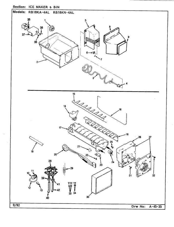 Diagram for RB18KA-4AL (BOM: BG45C)