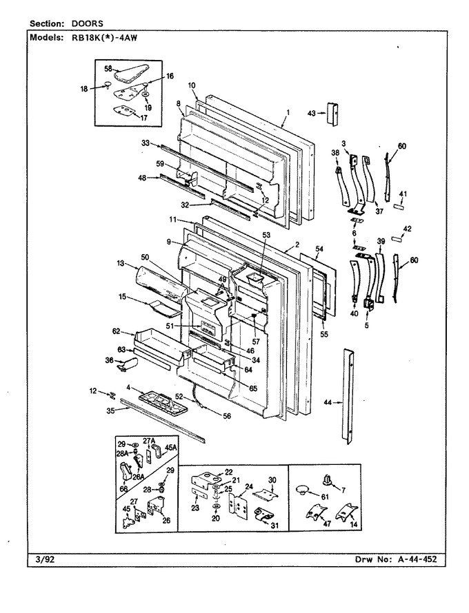 Diagram for RB18KA-4AW (BOM: AG43C)