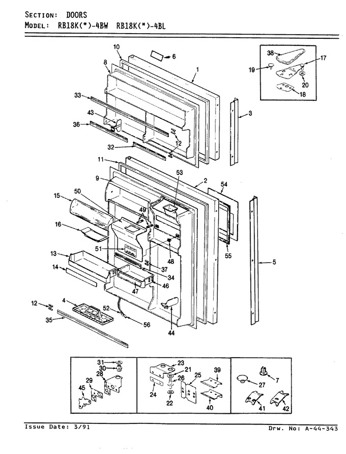 Diagram for RB18KN-4BW (BOM: BG46A)
