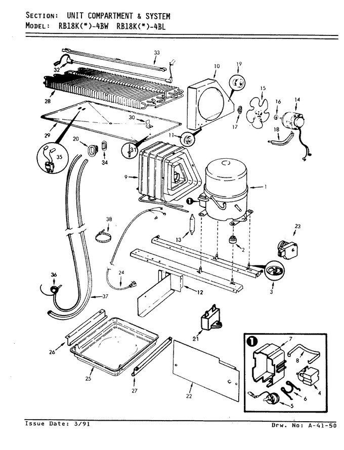Diagram for RB18KA-4BW (BOM: BG46A)