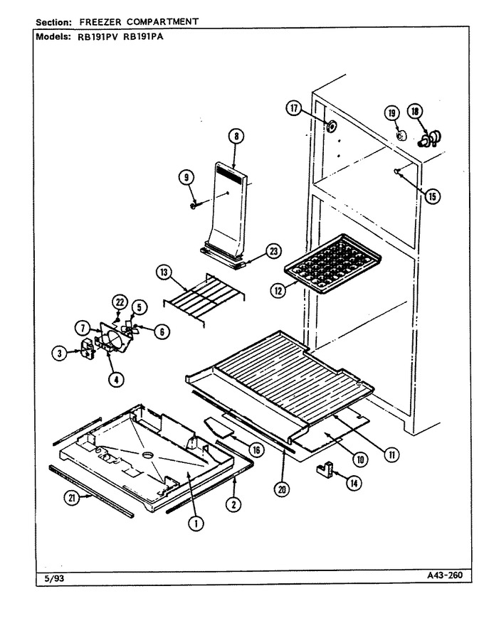 Diagram for RB191PA (BOM: DE77A)