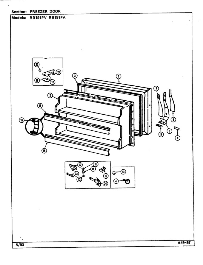 Diagram for RB191PA (BOM: DE77A)
