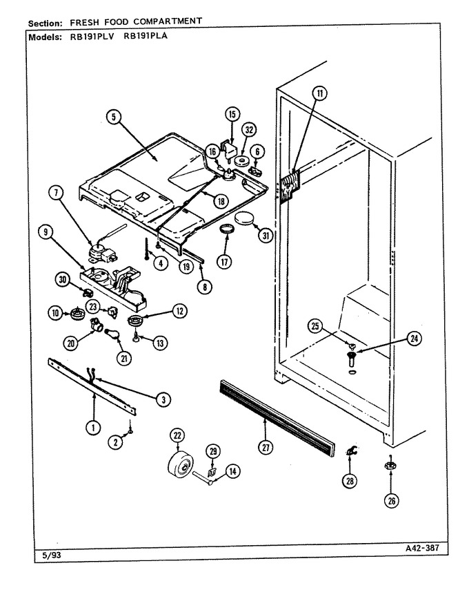 Diagram for RB191PLA (BOM: DE78A)