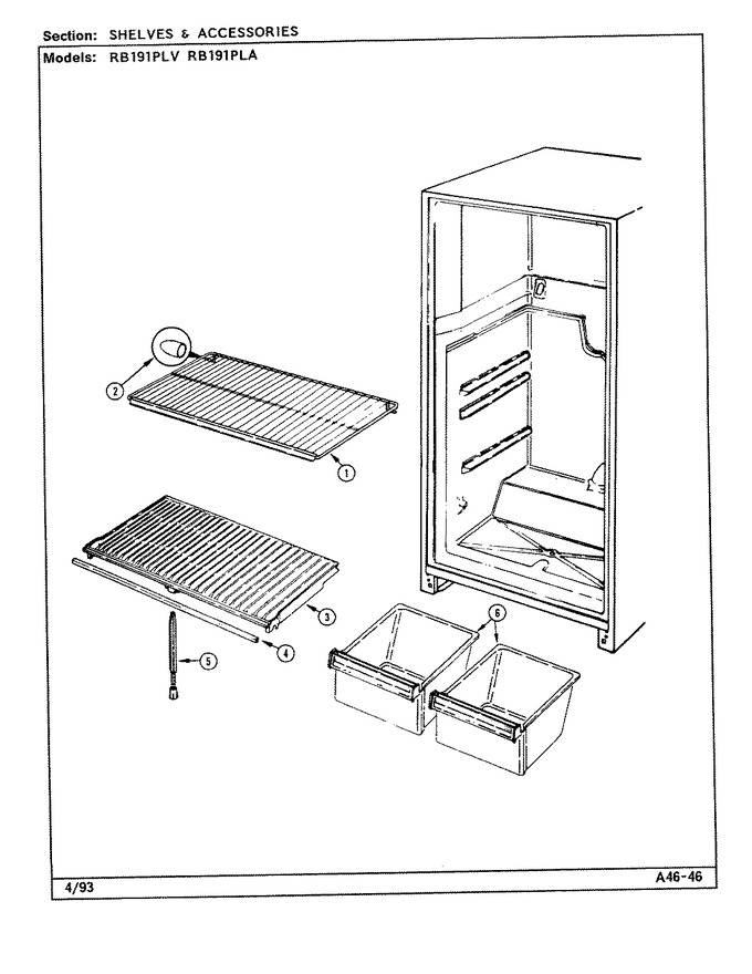Diagram for RB191PLV (BOM: DE69A)