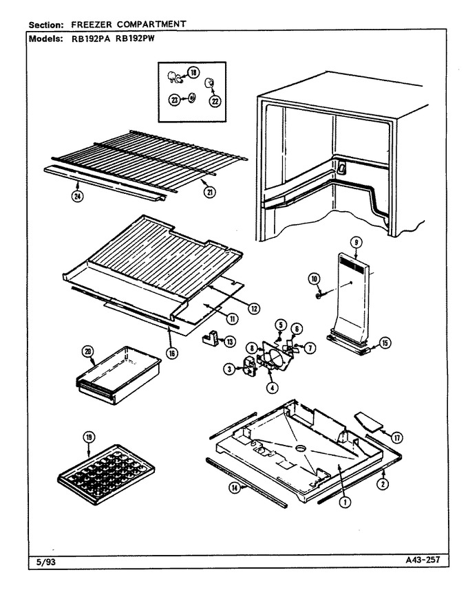 Diagram for RB192PW (BOM: DE71A)