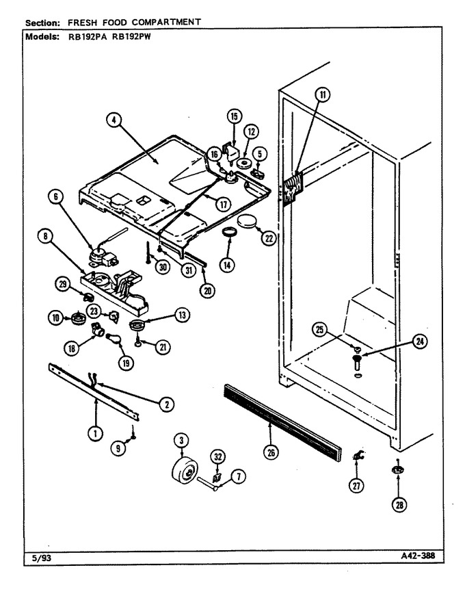 Diagram for RB192PA (BOM: DE72A)