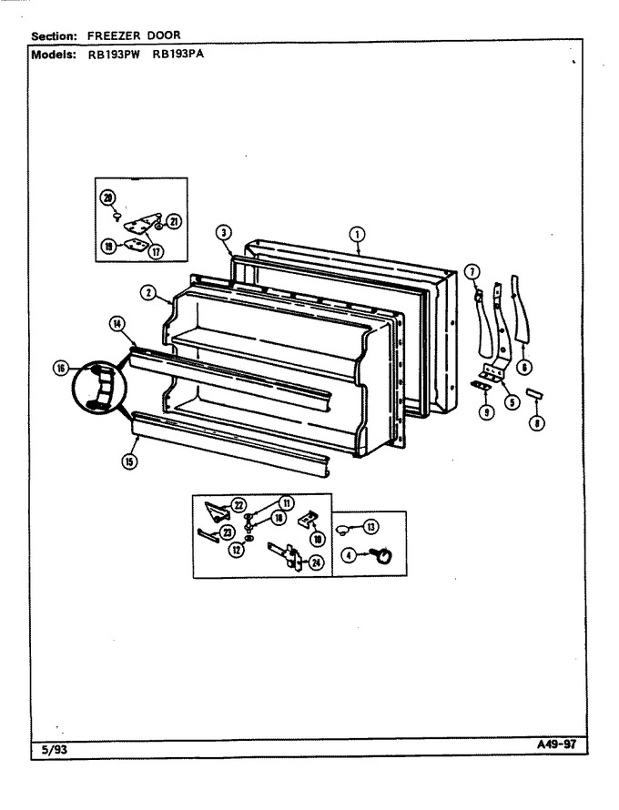 Diagram for RB193PA (BOM: DE74A)