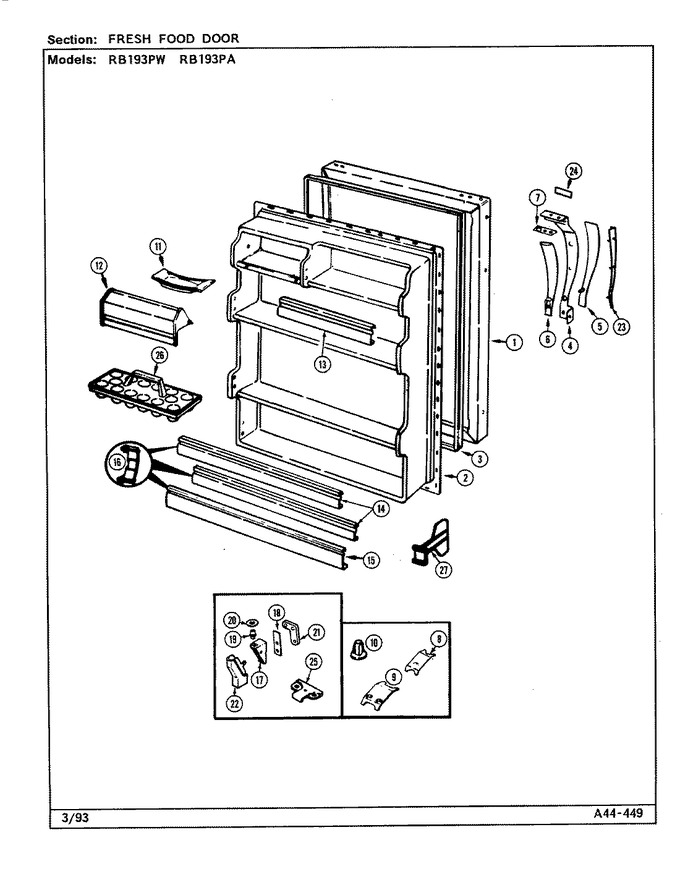 Diagram for RB193PA (BOM: DE74A)