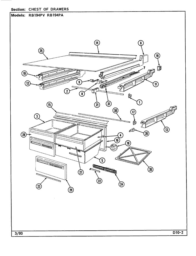 Diagram for RB194PV (BOM: DE75A)