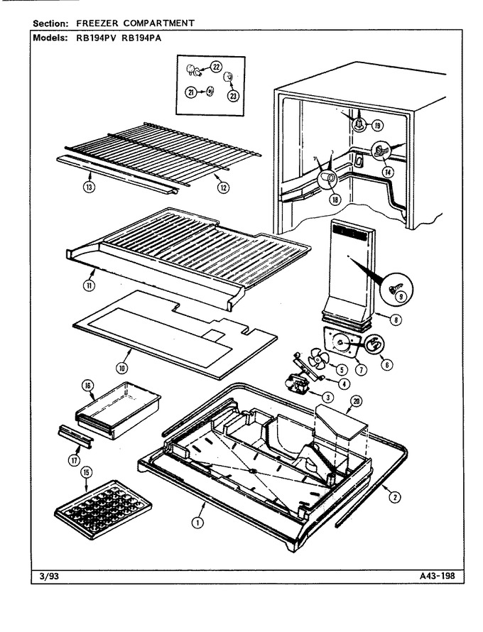 Diagram for RB194PV (BOM: DE75A)