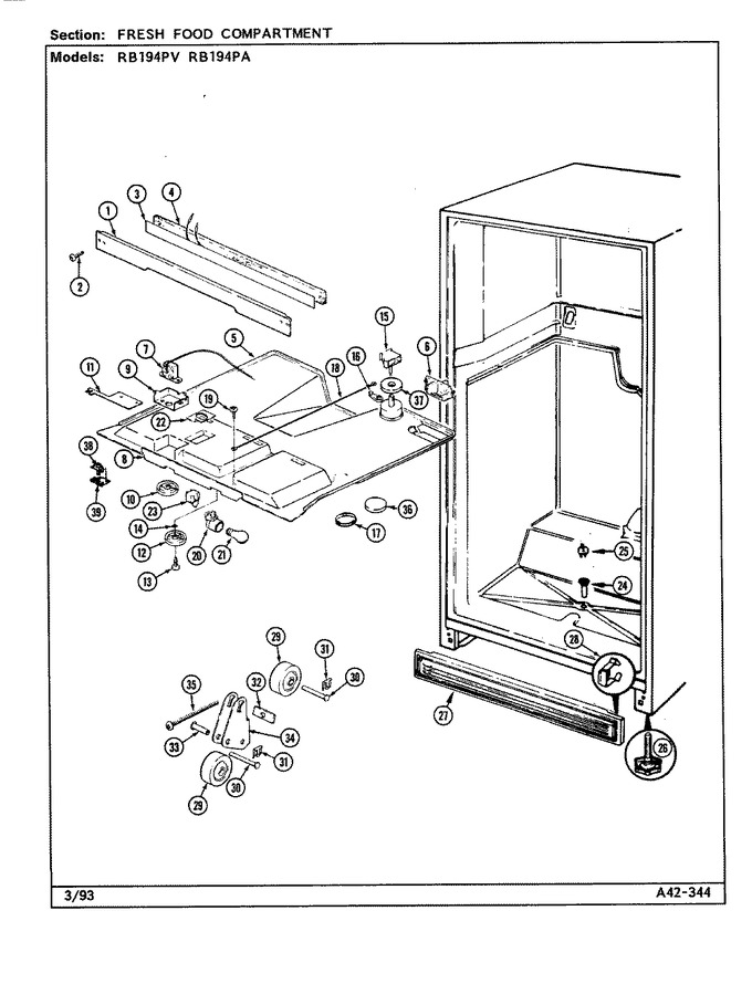 Diagram for RB194PA (BOM: DE76A)
