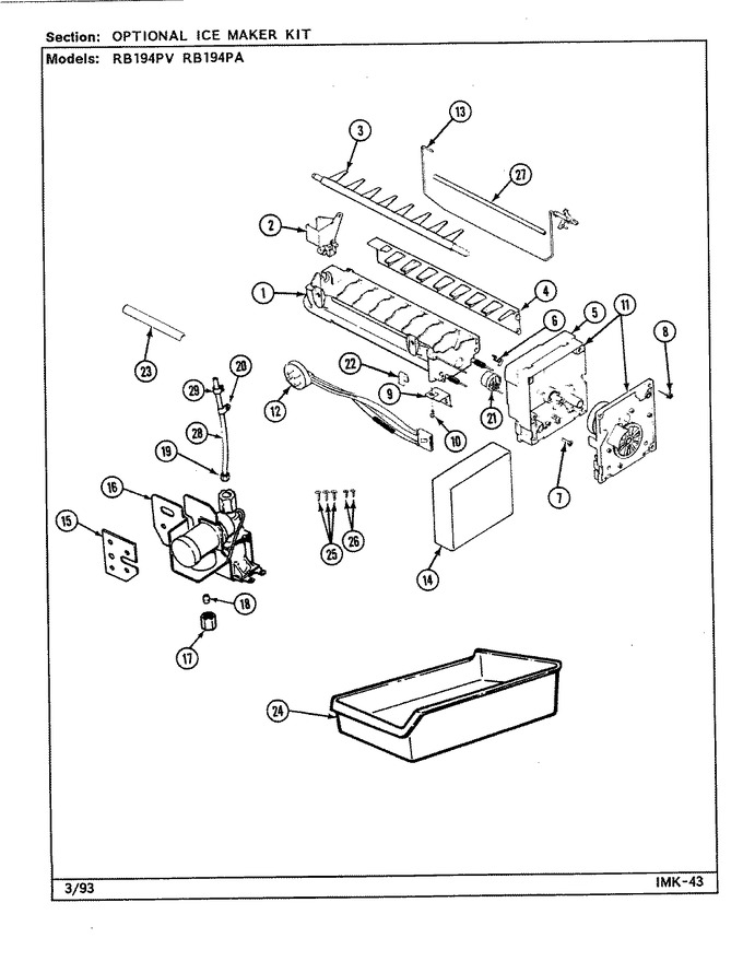 Diagram for RB194PA (BOM: DE76A)