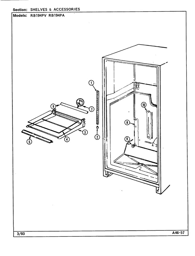 Diagram for RB194PV (BOM: DE75A)