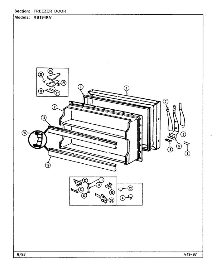 Diagram for RB194RV (BOM: DG68A)
