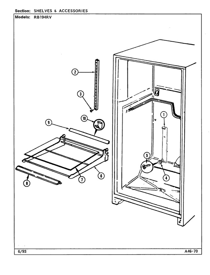 Diagram for RB194RV (BOM: DG68A)