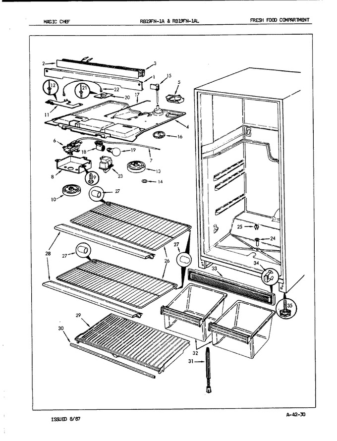 Diagram for RB19FA-1A (BOM: 7C37A)