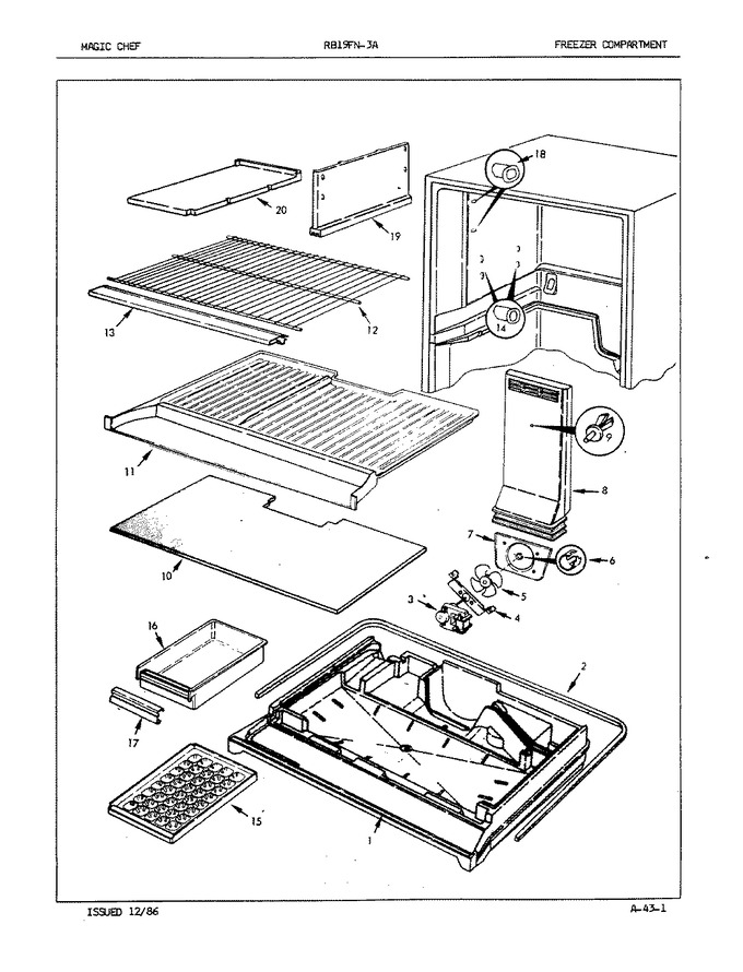 Diagram for RB19FY-3A (BOM: 7C19A)