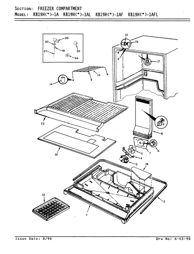 Diagram for RB19HA-1AL (BOM: 9B56A)