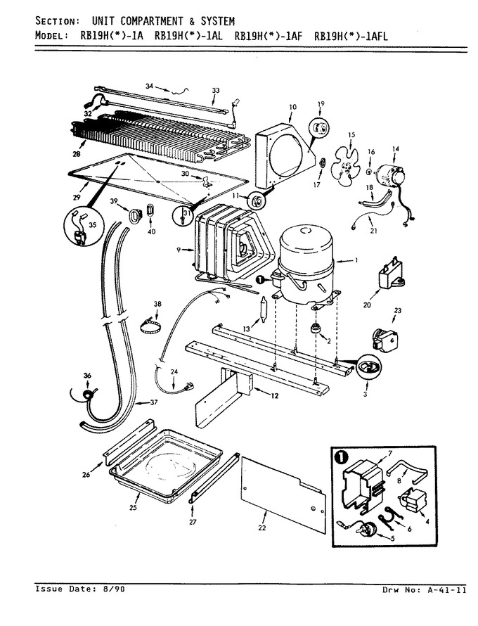 Diagram for RB19HA-1AL (BOM: 9B56A)