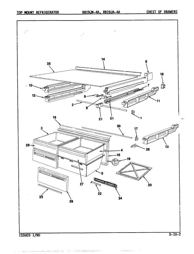 Diagram for RB19JA-4A (BOM: 9A22C)