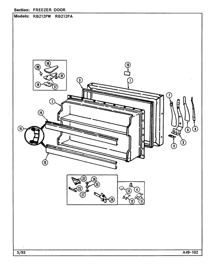Diagram for RB212PA (BOM: DD76B)