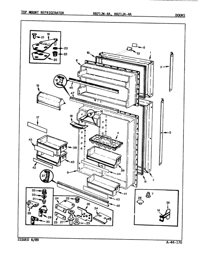 Diagram for RB21JA-4A (BOM: 9A24A)