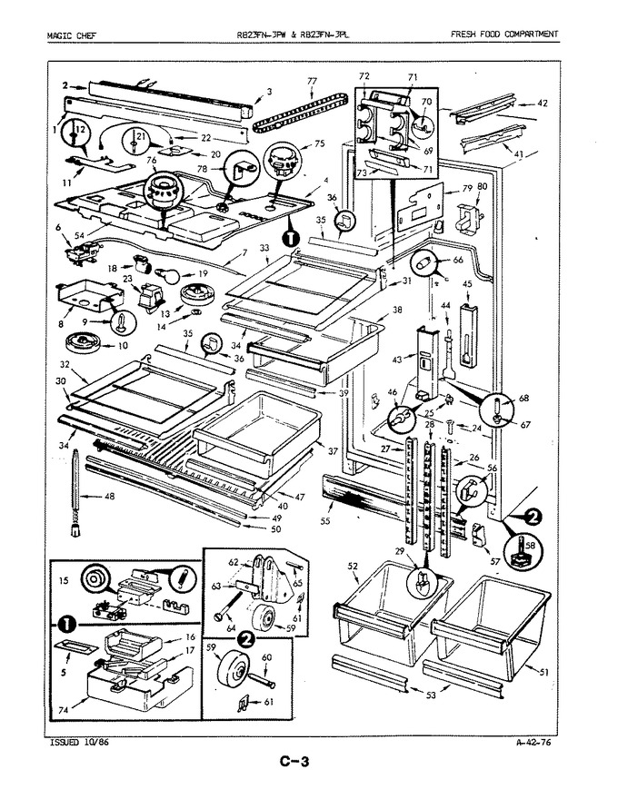 Diagram for RB23FN-3PL (BOM: 5E80B)