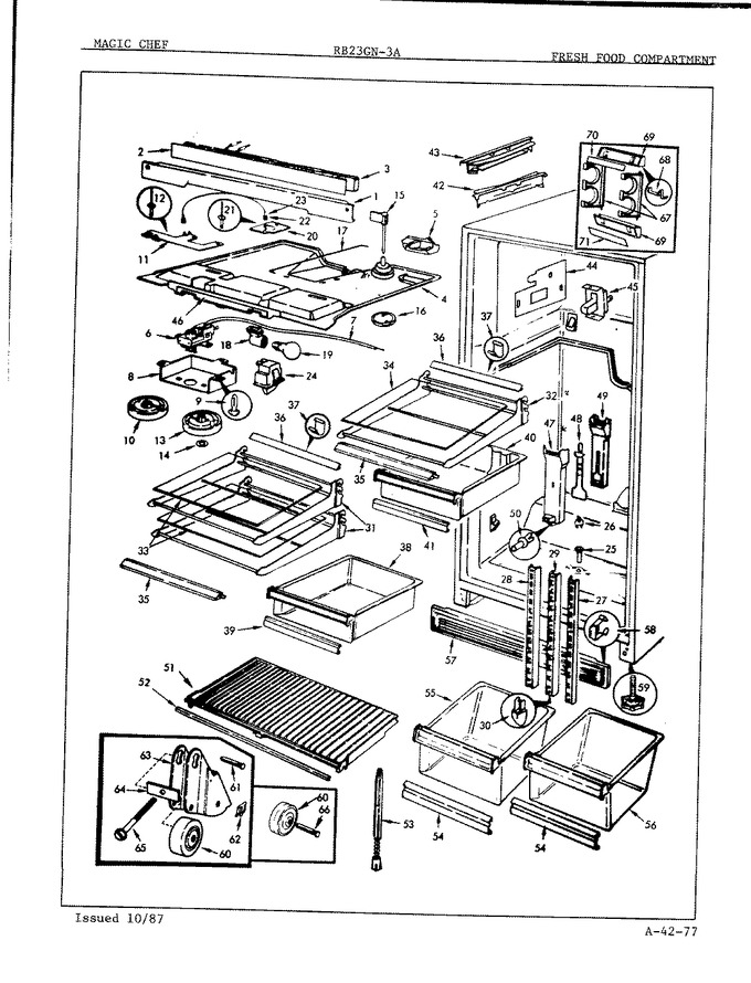 Diagram for RB23GA-3A (BOM: 7C40A)