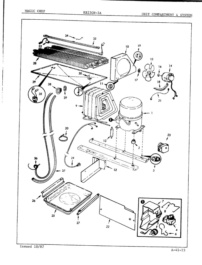 Diagram for RB23GA-3A (BOM: 7C40A)