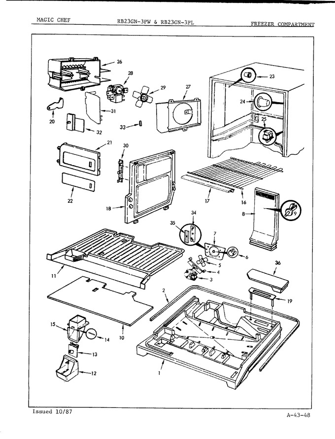 Diagram for RB23GY-3PW (BOM: 7B23A)